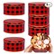 Round Metal Cookie Container 6 Pieces 7" Christmas Cookie Tins with Lids Chocolate Snack Storage Tin for Christmas Cookie Baking